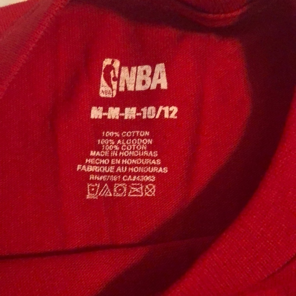 𝅺nwt kids Houston Rockets t-shirt size M 10/12 - Picture 2 of 4
